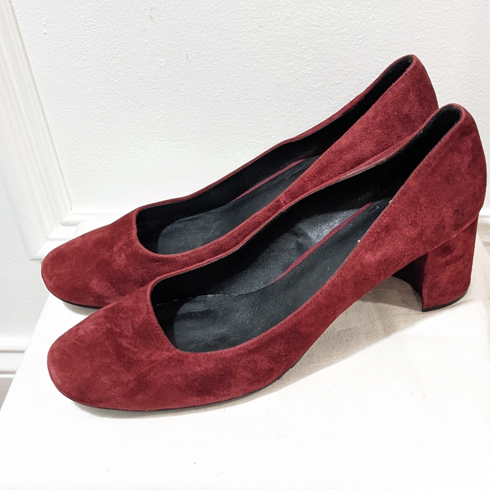 Vaneli Women's Red Suede Heels
